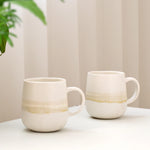 Caneca Bege de cerâmica