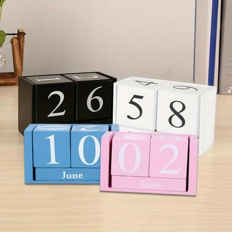 Calendário de madeira